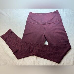 Avocado Kaleidoscope leggings in açaí